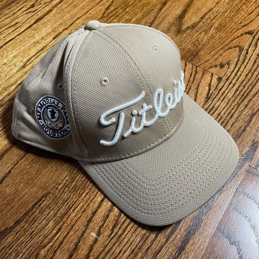 Titleist by New Era Memorial Park Houston Golf Hat Size M-L Tan